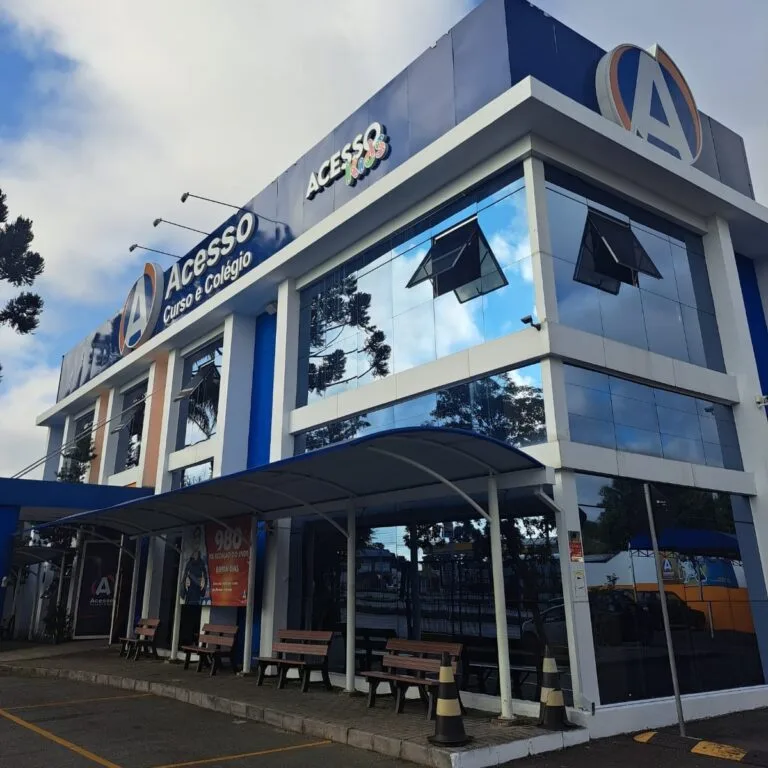 Fachada da unidade do Colégio Acesso